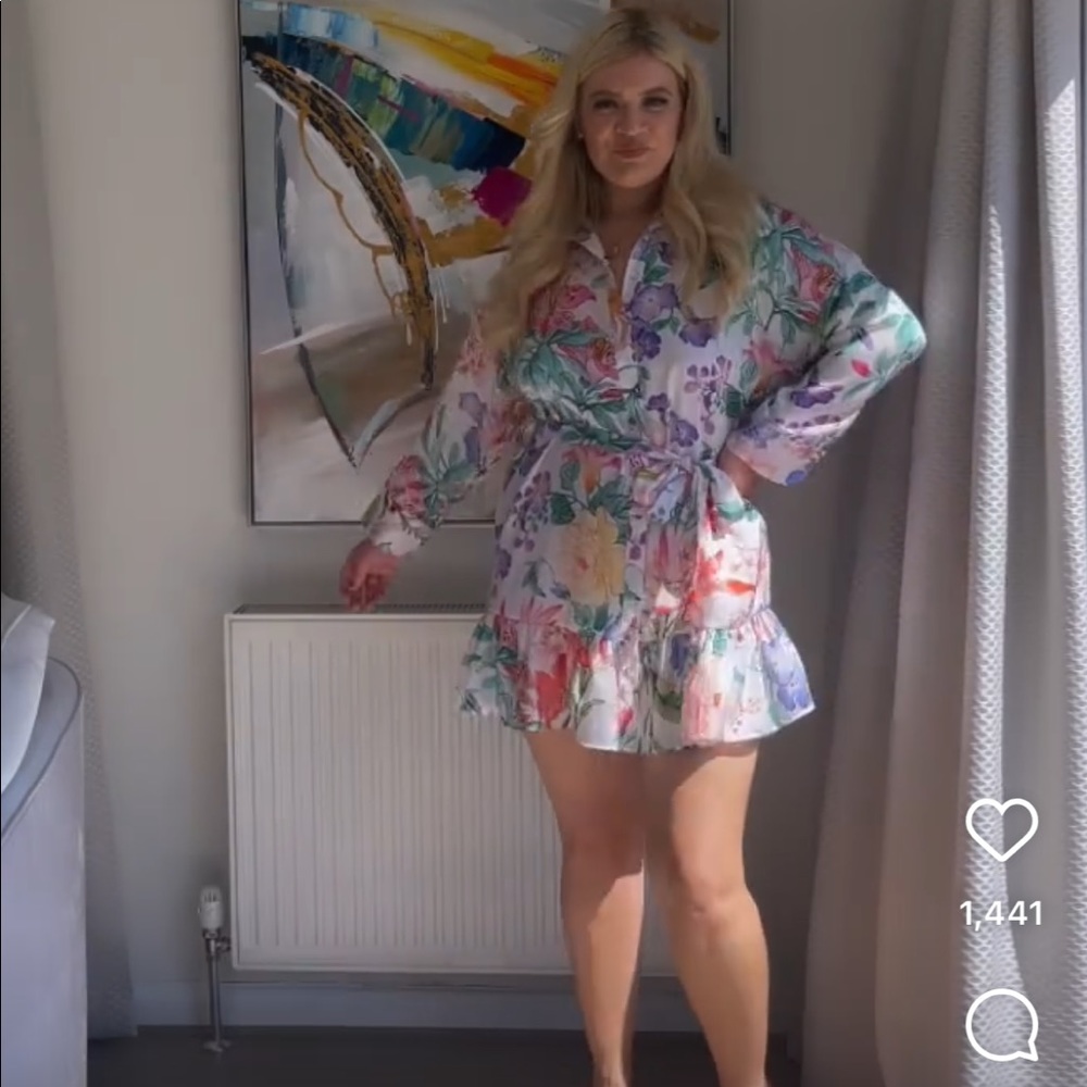 ✅SoLD✅Zara floral shirtdress - Picture 7 of 15